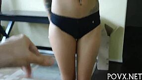 Shaved Cunt Meets Erected Penis in Wet European Teen Oral Action