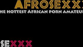 African gagger girl chokes on cock