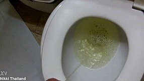 Ever seen Nikki Ladyboy dominate in a steamy toilet scene?