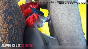 African gagger girl chokes on cock