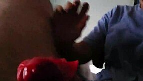 amateur wife gives sloppy blowjob to big cock in kitchen