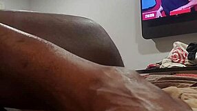 Horny Guy Jacks Off To His Own Porn Videos