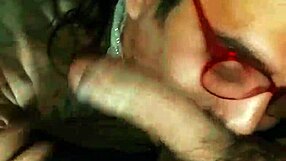 Girlfriend gives deep oral on balcony