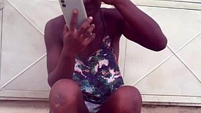 crazybitch kept twerking in clothes until she went naked