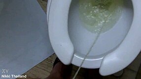 Ever seen Nikki Ladyboy dominate in a steamy toilet scene?