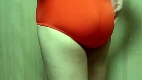 I Crave Inserting Huge Anal Plug in Cute Swimsuit Girl's Butt