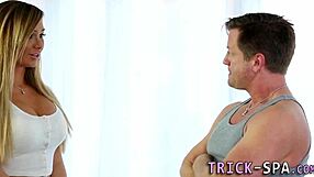 babe tit fucks masseur in personal session