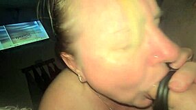 i receive an intense blowjob with stamina, ending in a swallow and cumshot