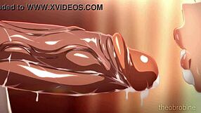 Cow Pekomama Theobrobine rides hard in a wild 4some with cum dripping from her mouth