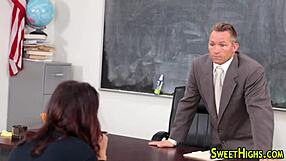 i'm a teen in uniform rubbing and blowing gently