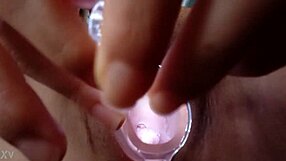 watch me open my pussy with this dildo