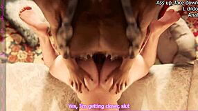 stupid bimbo in hentai anal scene