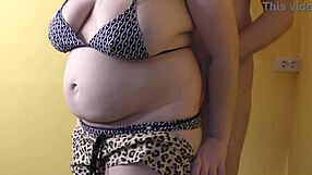 Pregnant wife with big boobs cheating bareback