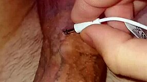 showing off my big cock piercing holes