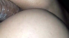 Young brunette couple explores her perfect virgin ass together