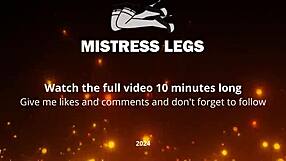 Goddess in Tan Nylons Teases with Cute Soles by Riverside