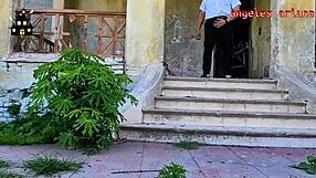 Halloween Sex Trailer in Haunted House with Latina Bride