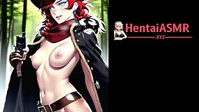 horny fantasy elf embarks on visual journey with big fat titties in hentai