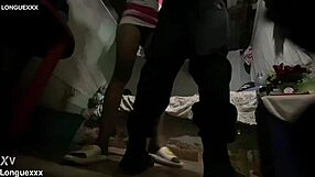 Long legs in miniskirt tease with subtle, sexy charm.