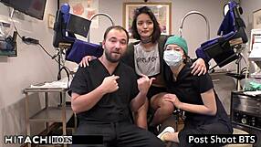 Nurse forces hitachi orgasms on human guinea pig Channy Crossfire