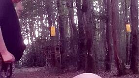 femdom face sitting with my slave at home and outdoors