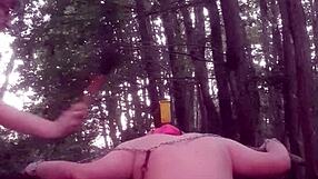 femdom face sitting with my slave at home and outdoors