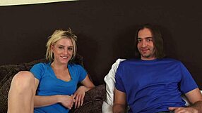 Blonde Twosome Bangs Hard in Passionate Quickie Tape
