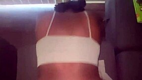 skinny babe shakes big ass during sneaky homemade sex with monster cock