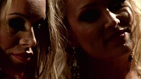 Kaia Kane and Natasha Masturbate Shaved Pussies in Lingerie