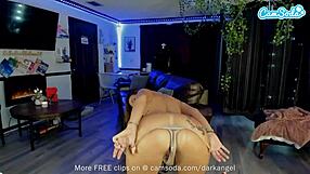 amazing big ass girl rides dildo and stuffs asshole with butt plug on webcam