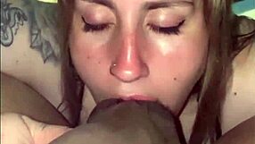 Super slut loves deepthroat and cum in homemade video