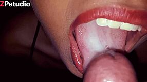 Latina Teen Sucks and Takes Cum in Mouth Compilation