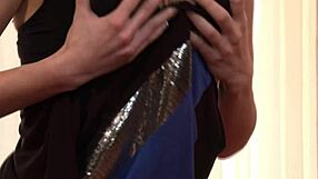 blonde anastasia devine performs in a session with big boobs