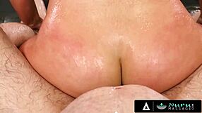 Nuru massage with big tits MILFs: Sarah Vandella and Jennifer White shine.