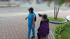 Mexican Nurse Invites Men for Blowjobs