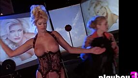 stunning blonde mature victoria silvstedt strips naked, revealing big tits in hot poses