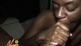 watch ebony's first outdoor sex tape with wet pussy action?