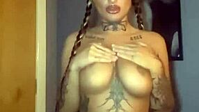 Watch the Big Titty Goth Finger Herself Hard. Does She Cum?