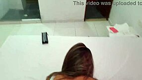 Wow, this blonde latina hits 12 orgasms in doggystyle pounding!