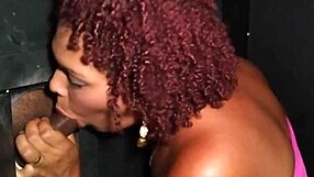 Brazilian married milf visits gloryhole for facial cumshot from stranger in fetish