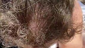 Horny bbw gives intense outdoor blowjob in public