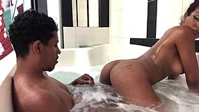Ever seen a hot Brazilian brunette fucked in a jacuzzi?
