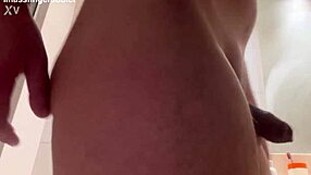 My anal masturbation in bathroom with toys fingering dildo and fisting