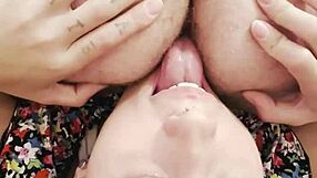 I enjoy upside down rimming with my cute lover in double domination.