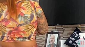 House Cleaning With Pussy Flashing!