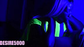 black light blowjob while working on the clock at the ship yard