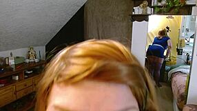 Ik huurde een roodharige escort voor een rommelige mond vol zaad