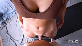 Step Mom Catches Son Jerking and Helps Him Cum Fast