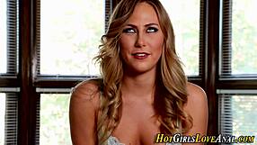 Teen ass riding dildo with raw power!