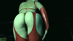 Trinity Chainz, a redhead goth slut, TOUCHES herself with toys and CUMS hard.